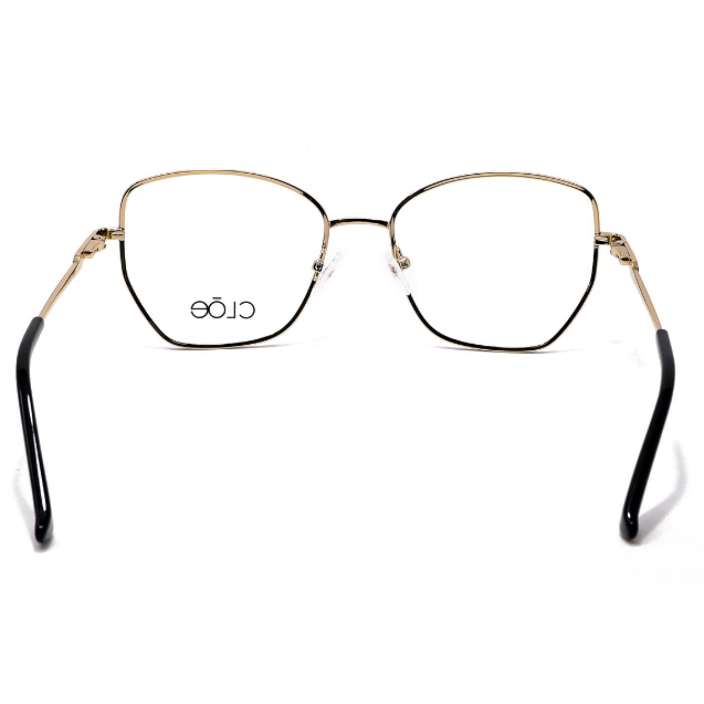 Lentes Cloe Metal Dorado / Negro Armazón Oftalmico 51219