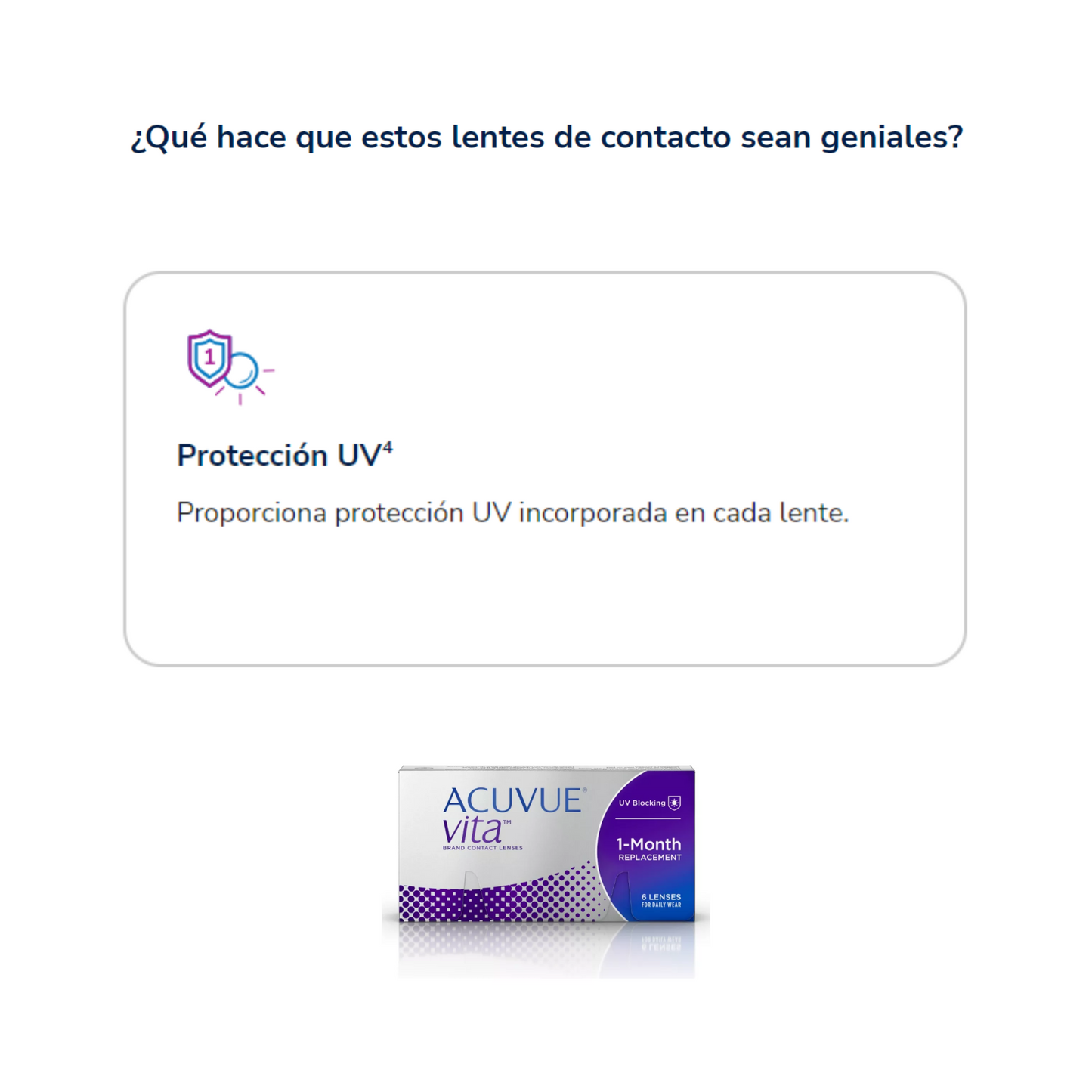 Lentes de Contacto ACUVUE VITA® Con HydraMax® Esféricos